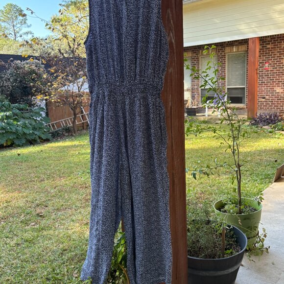 NWOT LANDS END Wide-leg ditsy floral jumpsuit - Picture 5 of 5